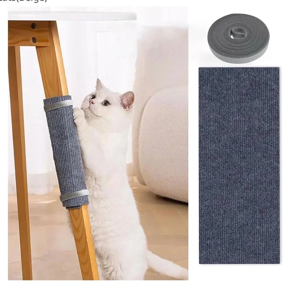 Self-Adhesive Cat Scratcher Mat in Beige